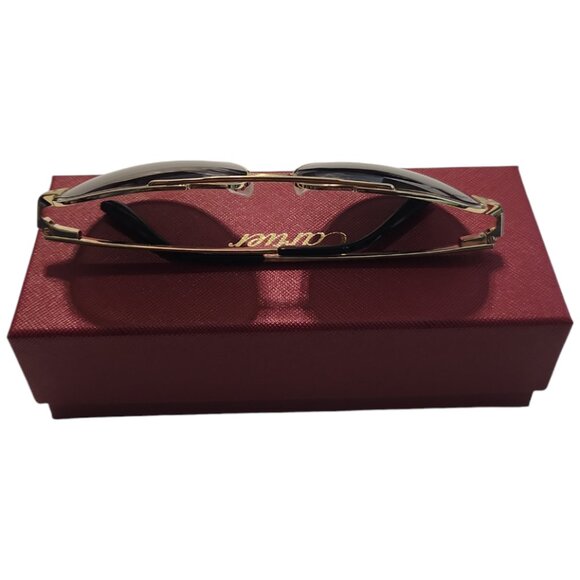 Cartier Pilot Aviator Unisex Polarized Sunglasses CT0192S 001 Grey | NIB - Picture 7 of 12